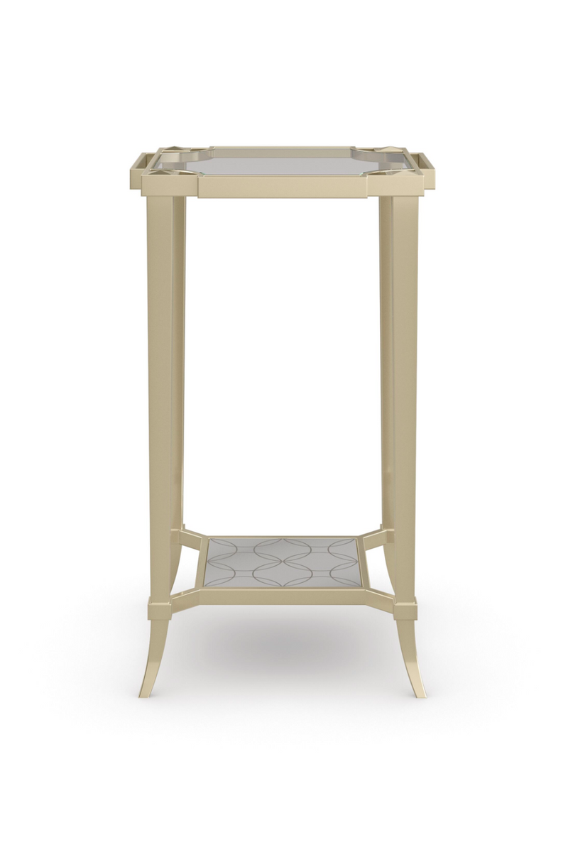 Gold Modern Side Table | Caracole Simply Charming | Oroatrade.com