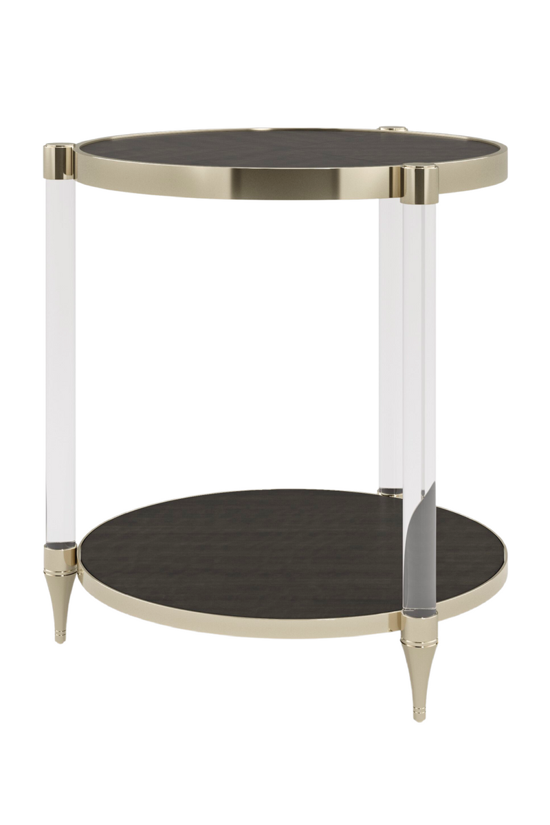 Acrylic Post Side Table | Caracole End Game | Oroatrade.com