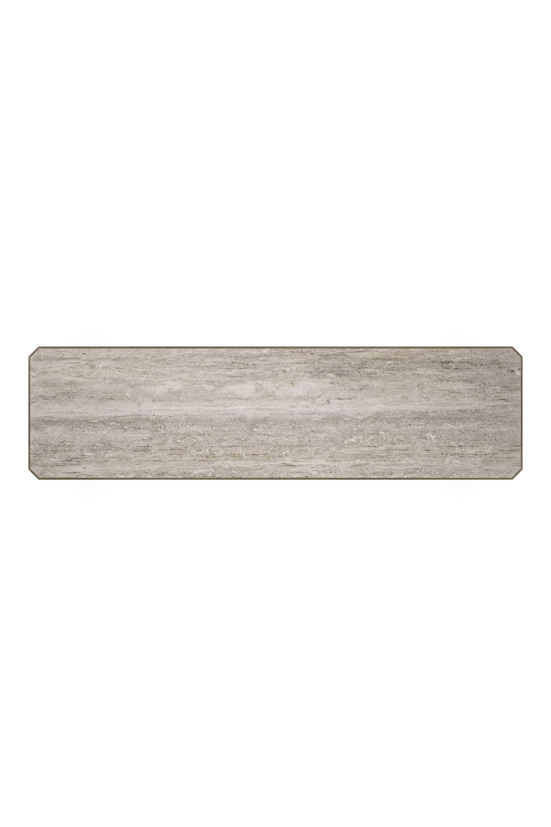 Silver Travertine Console Table | Caracole Perfect Together | Oroatrade.com