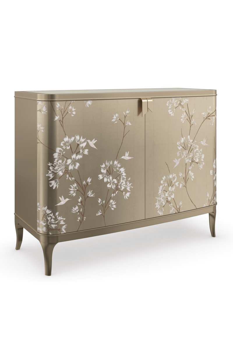 Floral Silkscreened Chest | Caracole Eden | Oroatrade.com