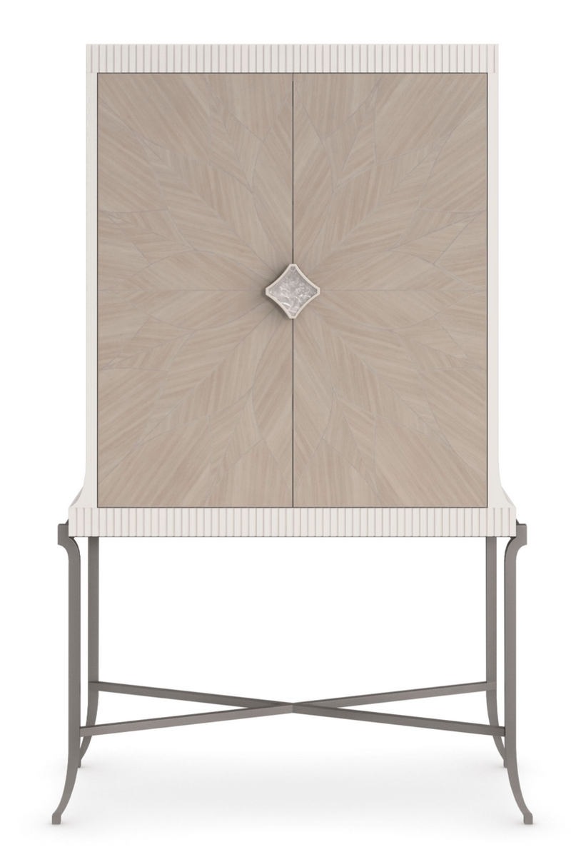 Rosette Patterned Bar Cabinet | Caracole High Expectations | Oroatrade.com