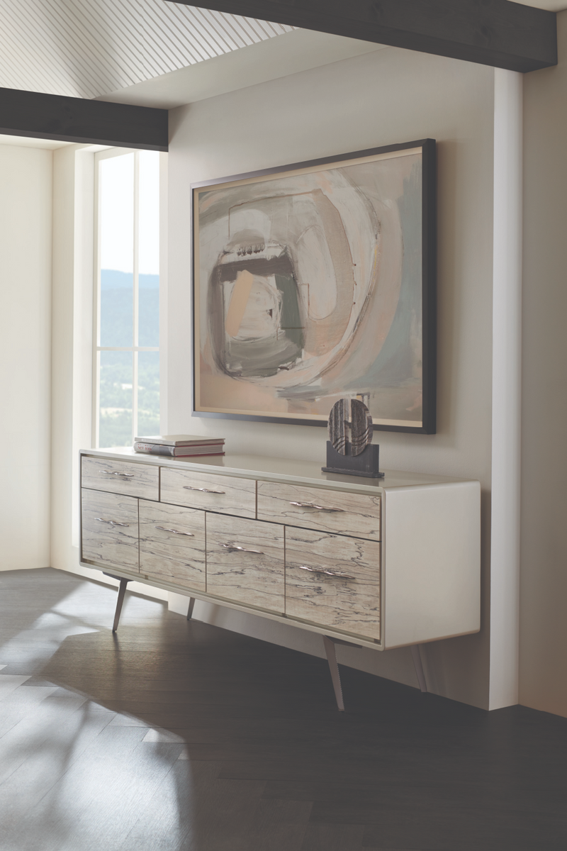 Spalted Maple Veneer Sideboard | Caracole Highs And Lows | Oroatrade.com