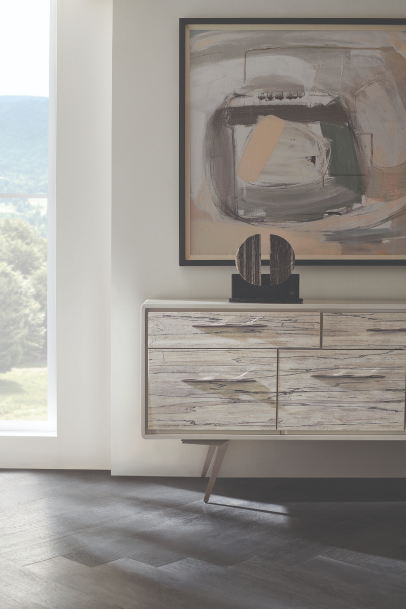 Spalted Maple Veneer Sideboard | Caracole Highs And Lows | Oroatrade.com