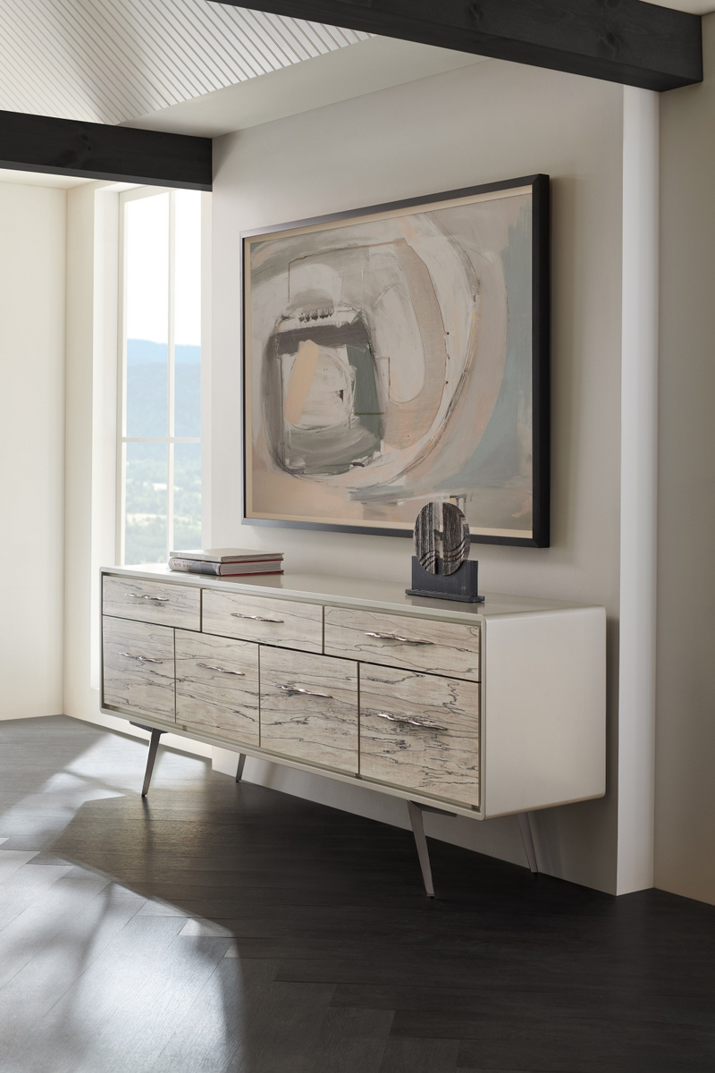 Spalted Maple Veneer Sideboard | Caracole Highs And Lows | Oroatrade.com