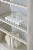 White Wooden Bookcase | Caracole Higher Love | Oroatrade.com