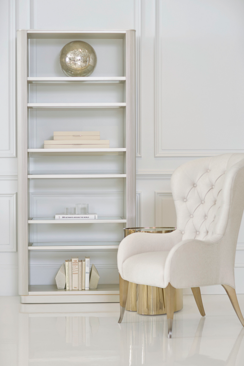 White Wooden Bookcase | Caracole Higher Love | Oroatrade.com