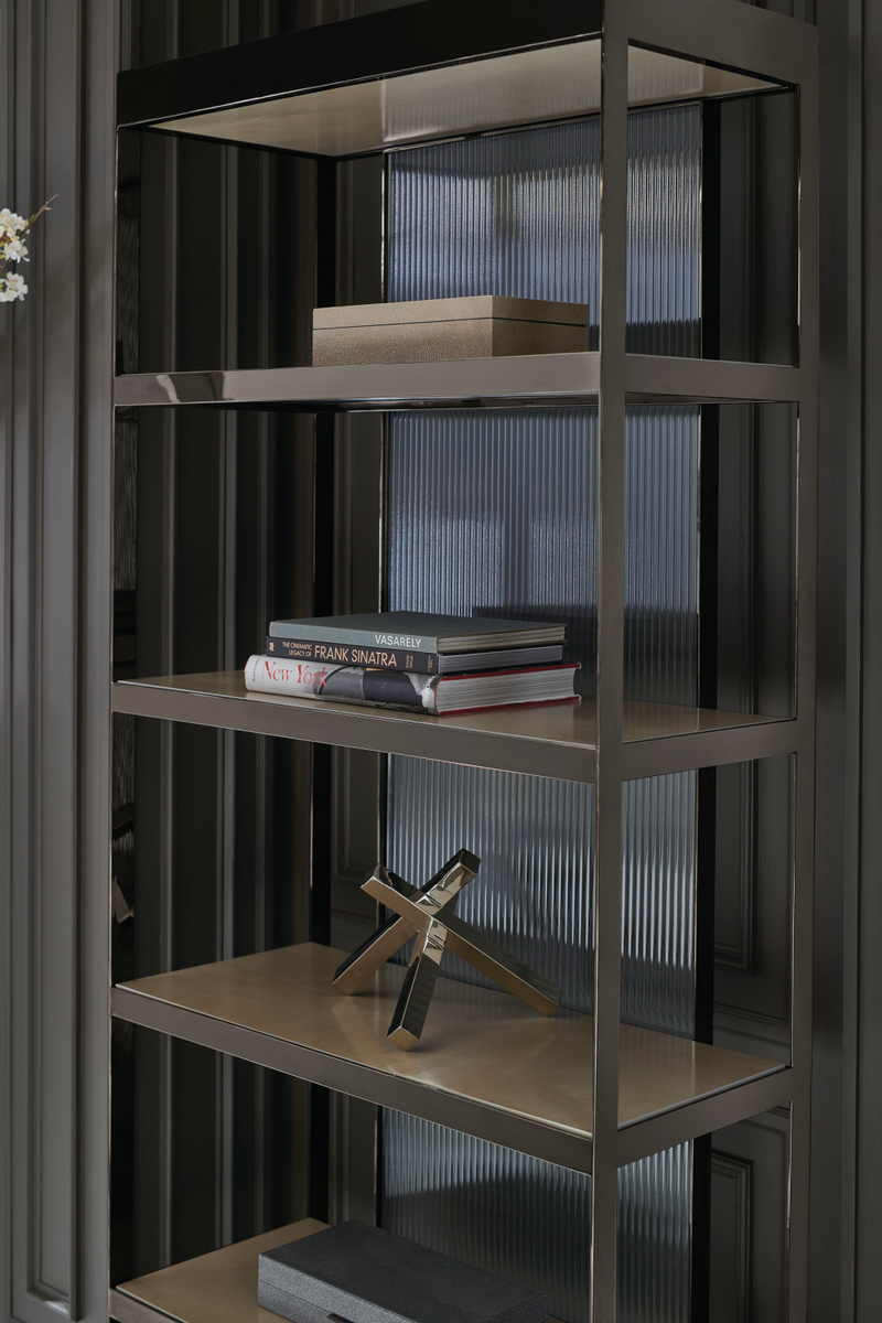 Bronze Framed Display Cabinet | Caracole Shelf Life | Oroatrade.com