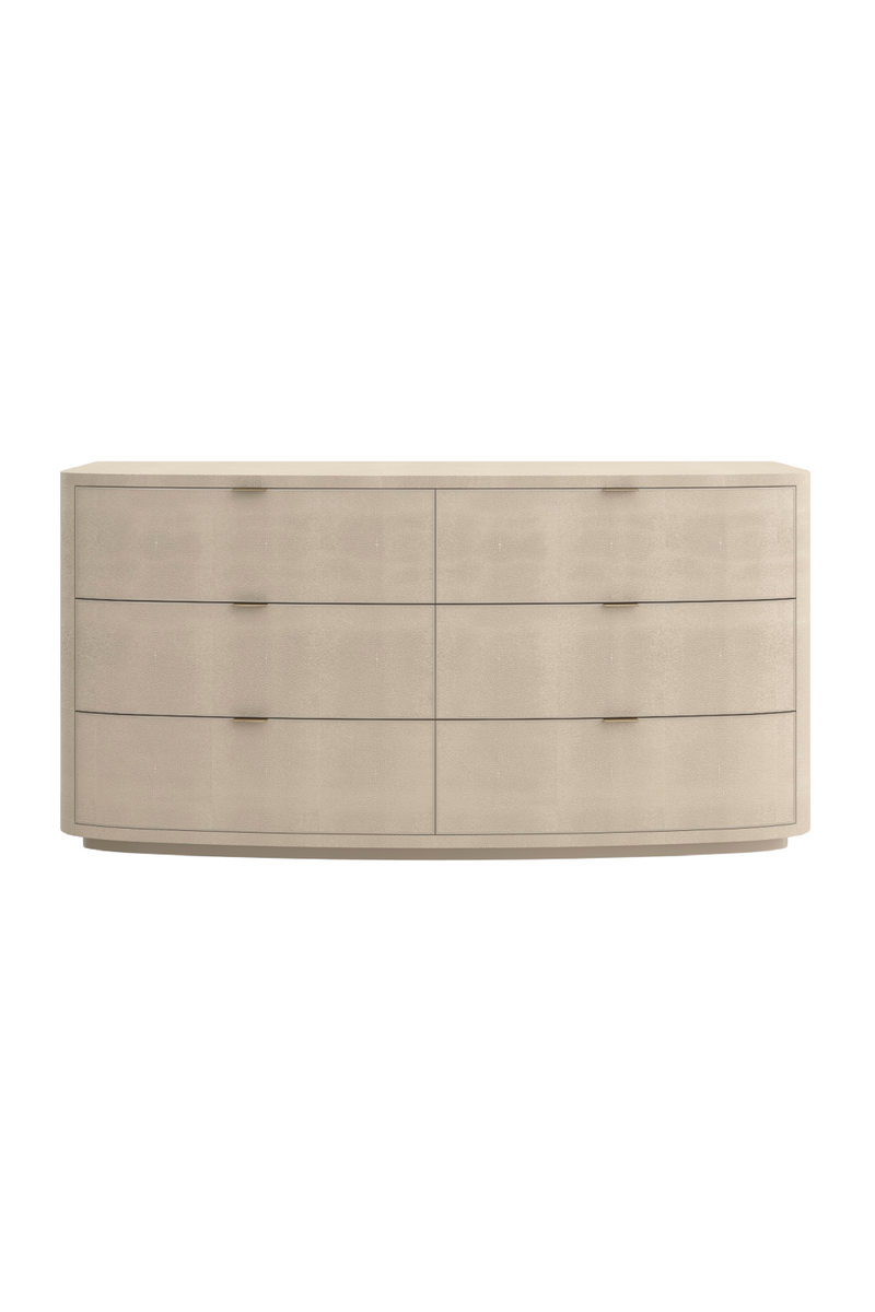 ivory shagreen dresser Ivory Shagreen Embossed Low Dresser