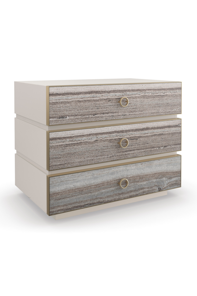 Gray Sandstone Nightstand | Caracole Bedrock | Oroatrade.com