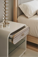 White Modern Nightstand | Caracole Quarry | Oroatrade.com