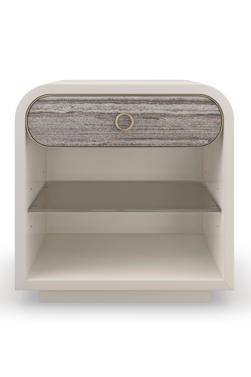 White Modern Nightstand | Caracole Quarry | Oroatrade.com