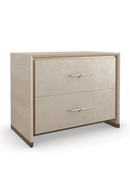 Beige 2-Drawer Nightstand | Caracole Hang Up | Oroatrade.com