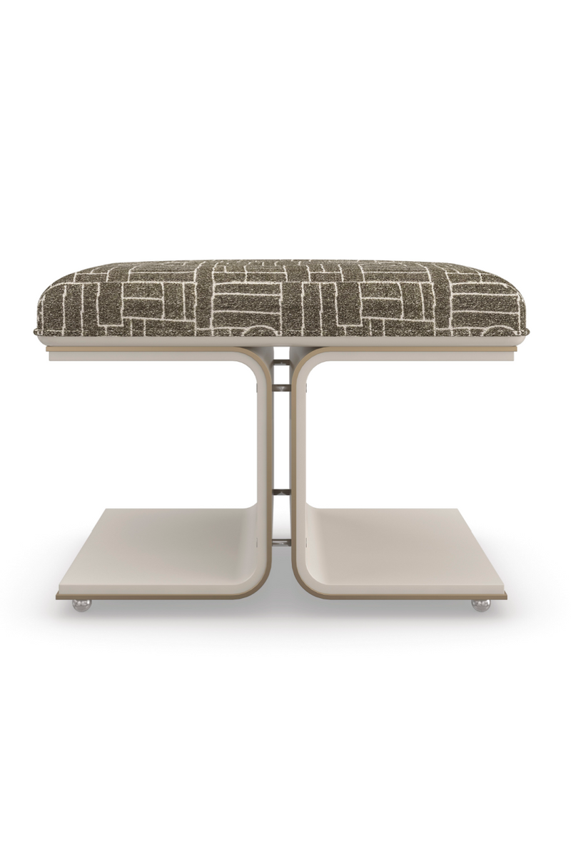 Moss Green Modern Ottoman | Caracole Balance Beam | Oroatrade.com