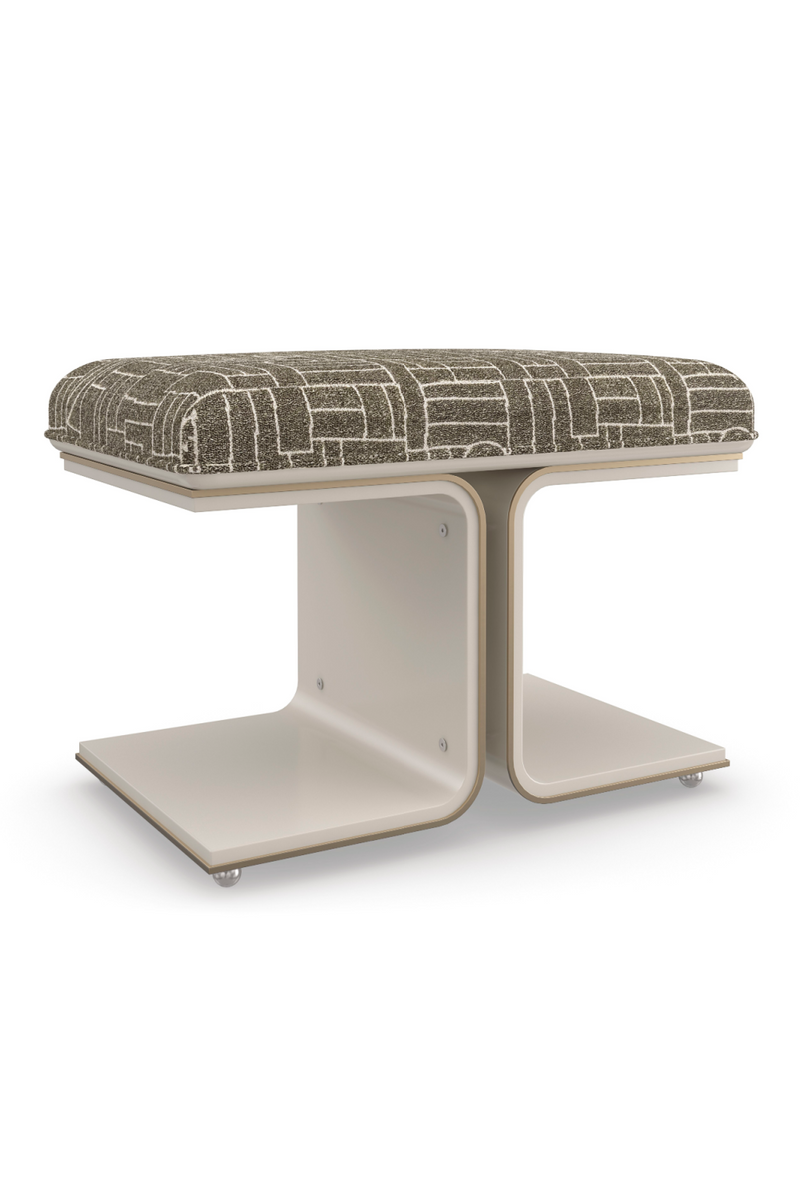 Moss Green Modern Ottoman | Caracole Balance Beam | Oroatrade.com