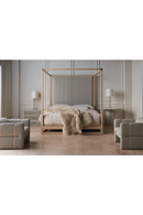 Light Oak Canopy Bed | Caracole Pinstripe | Oroatrade.com