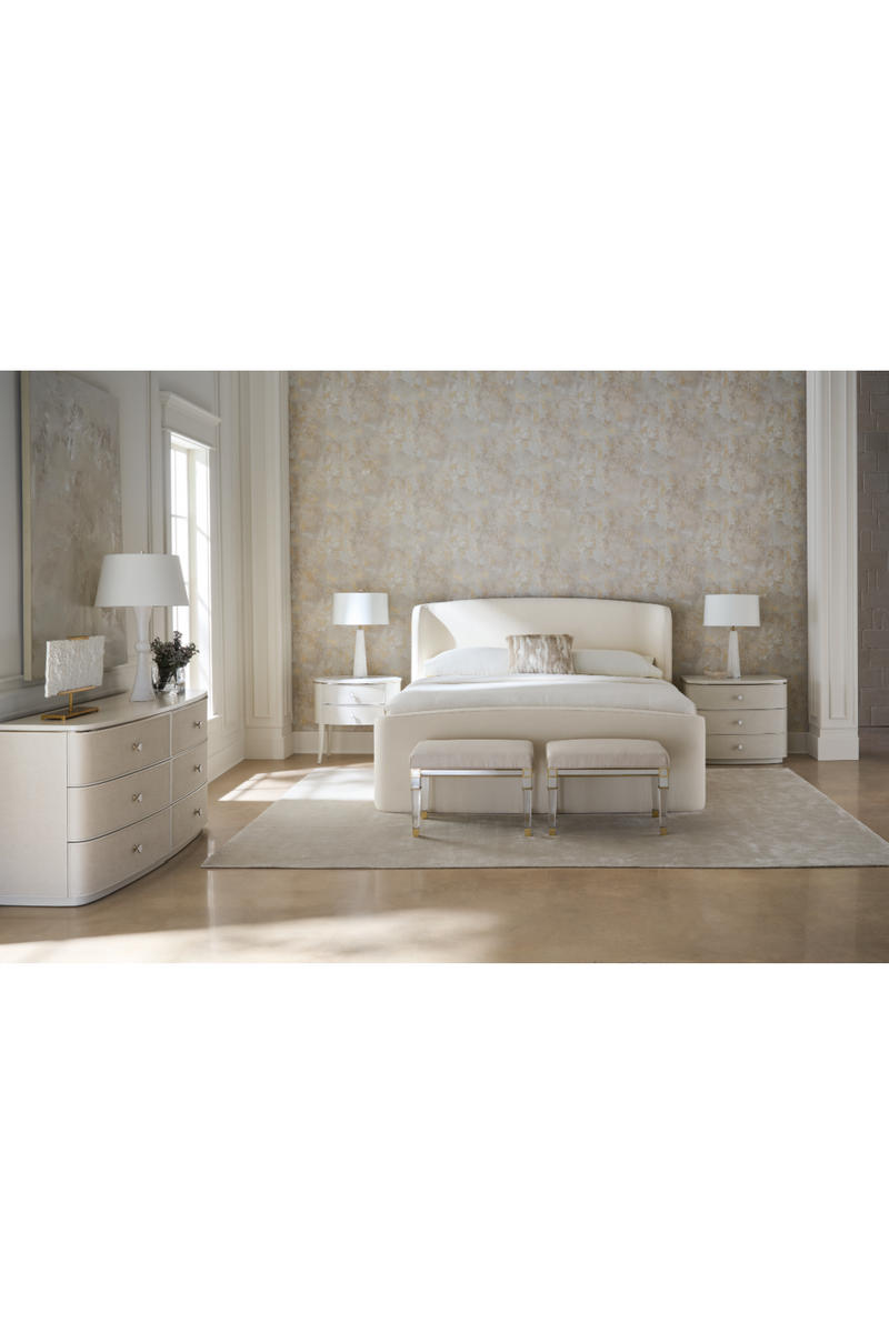 Ivory Ribbed Bed | Caracole Soft Embrace | Oroatrade.com