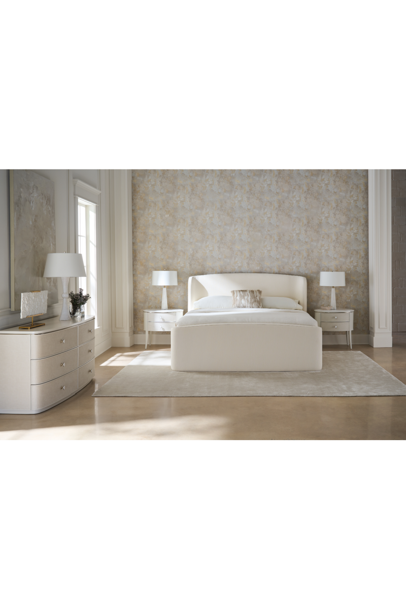 Ivory Ribbed Bed | Caracole Soft Embrace | Oroatrade.com