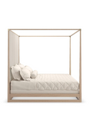 Light Oak Canopy Bed | Caracole Pinstripe | Oroatrade.com