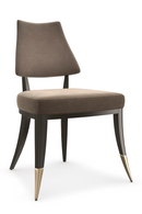 Taupe Velvet Dining Chair | Caracole Caress | Oroatrade.com
