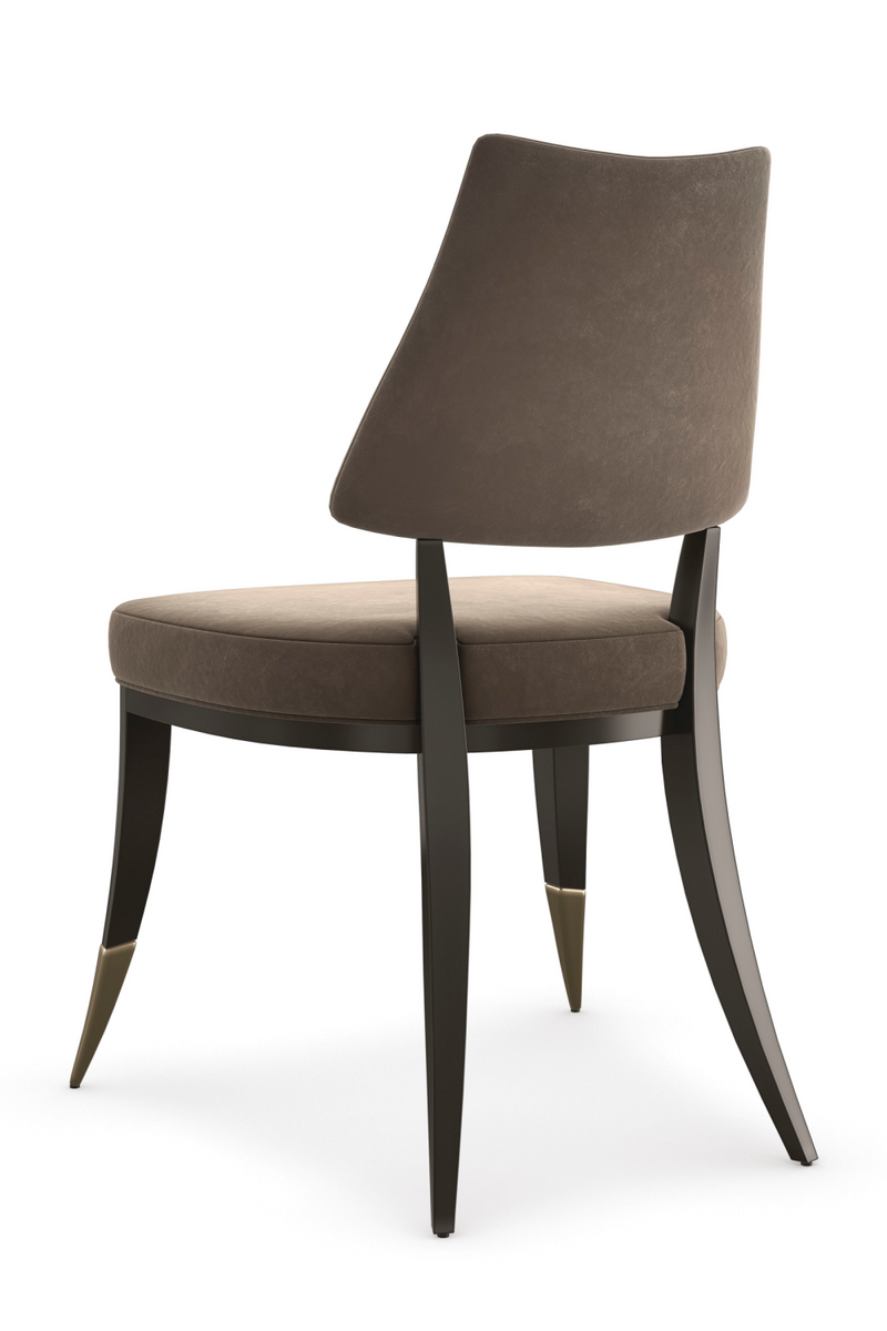 Taupe Velvet Dining Chair | Caracole Caress | Oroatrade.com