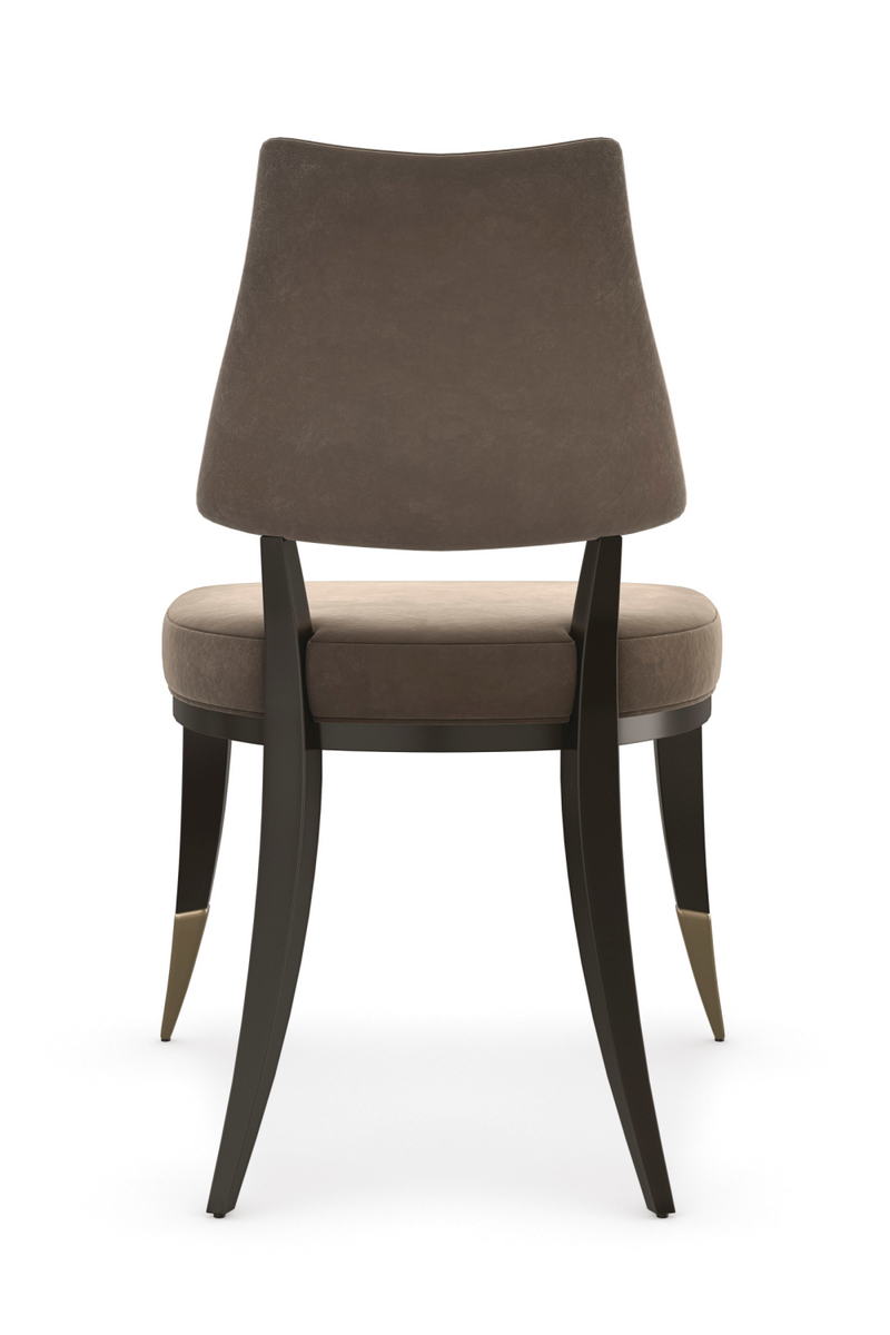 Taupe Velvet Dining Chair | Caracole Caress | Oroatrade.com