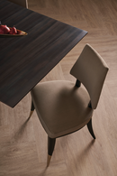 Taupe Velvet Dining Chair | Caracole Caress | Oroatrade.com