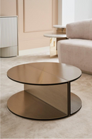 Gold Semi-Circle Cocktail Table | Caracole All Together | Oroatrade.com