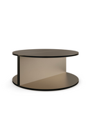 Gold Semi-Circle Cocktail Table | Caracole All Together | Oroatrade.com