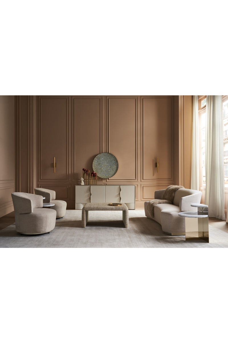 Gold Modern End Table | Caracole Touche' Light | Oroatrade.com