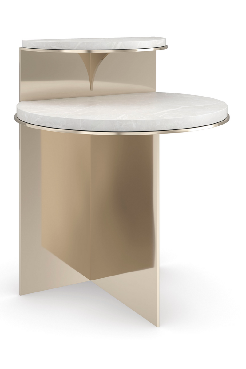 Gold Modern End Table | Caracole Touche' Light | Oroatrade.com