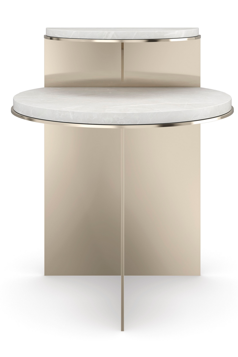 Gold Modern End Table | Caracole Touche' Light | Oroatrade.com