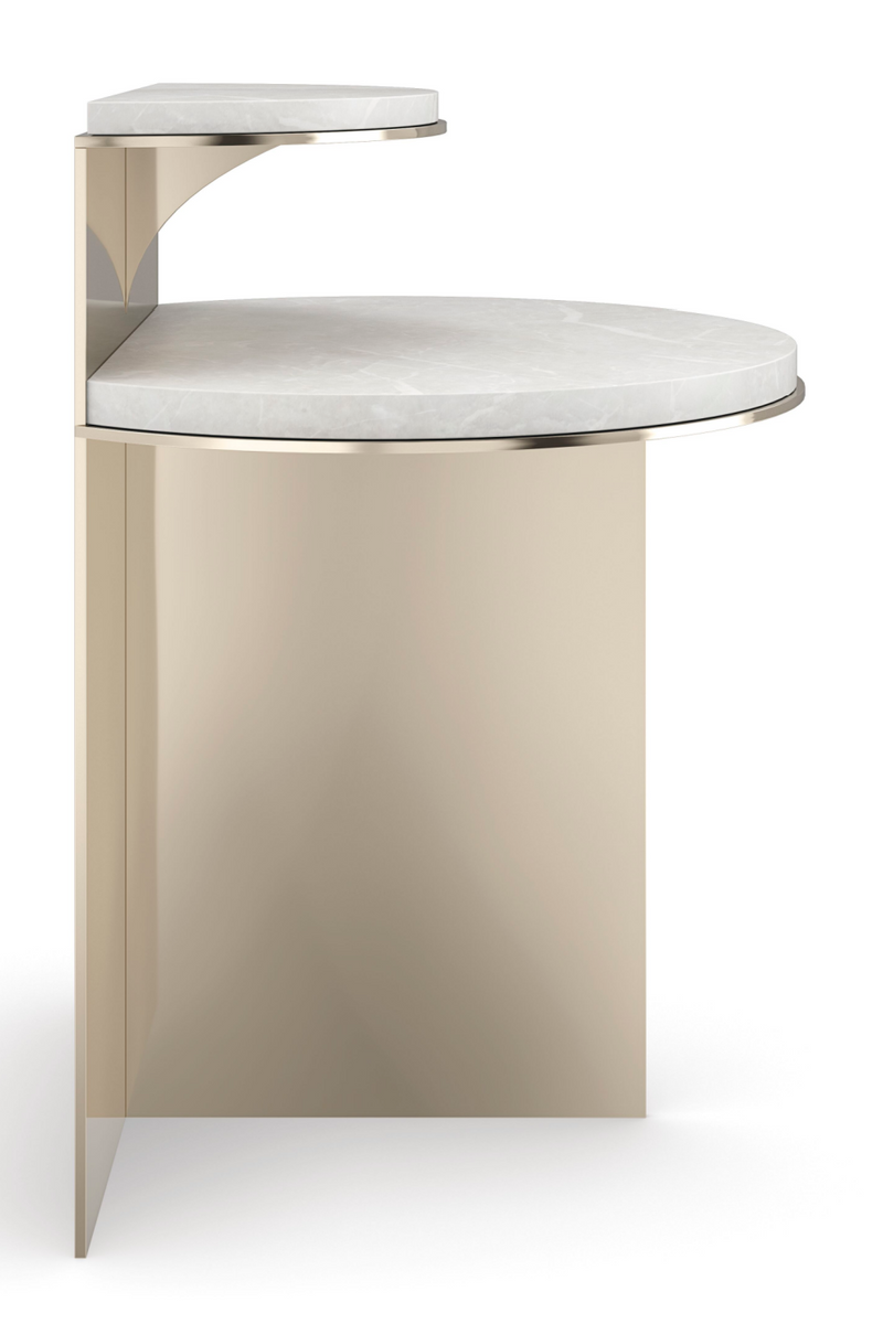 Gold Modern End Table | Caracole Touche' Light | Oroatrade.com