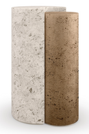 Travertine Modern End Table | Caracole Sun And Moon | Oroatrade.com