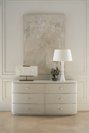 Cream Linen 6-Drawer Dresser | Caracole Lyon | Oroatrade.com