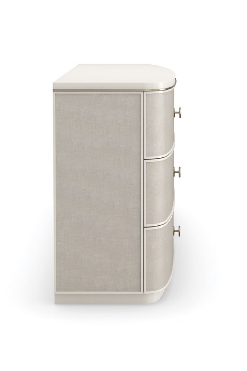 Cream Linen 6-Drawer Dresser | Caracole Lyon | Oroatrade.com