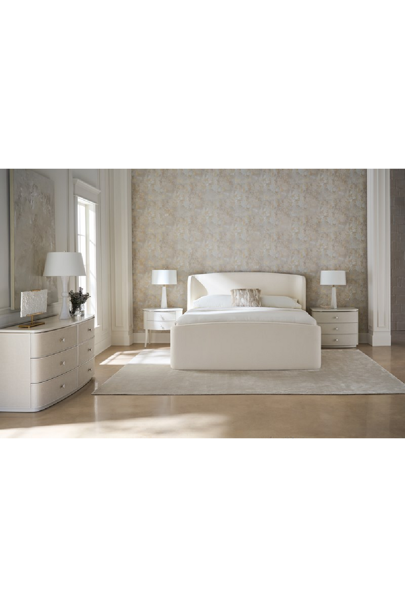 Cream Linen 6-Drawer Dresser | Caracole Lyon | Oroatrade.com