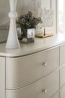 Cream Linen 6-Drawer Dresser | Caracole Lyon | Oroatrade.com