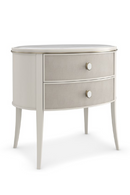 Marble Top 2-Drawer Nightstand | Caracole Bruges | Oroatrade.com