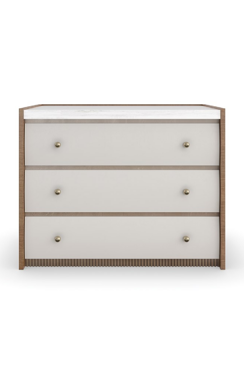 Sycamore Panel 3-Drawer Nightstand | Caracole Avignon | Oroatrade.com