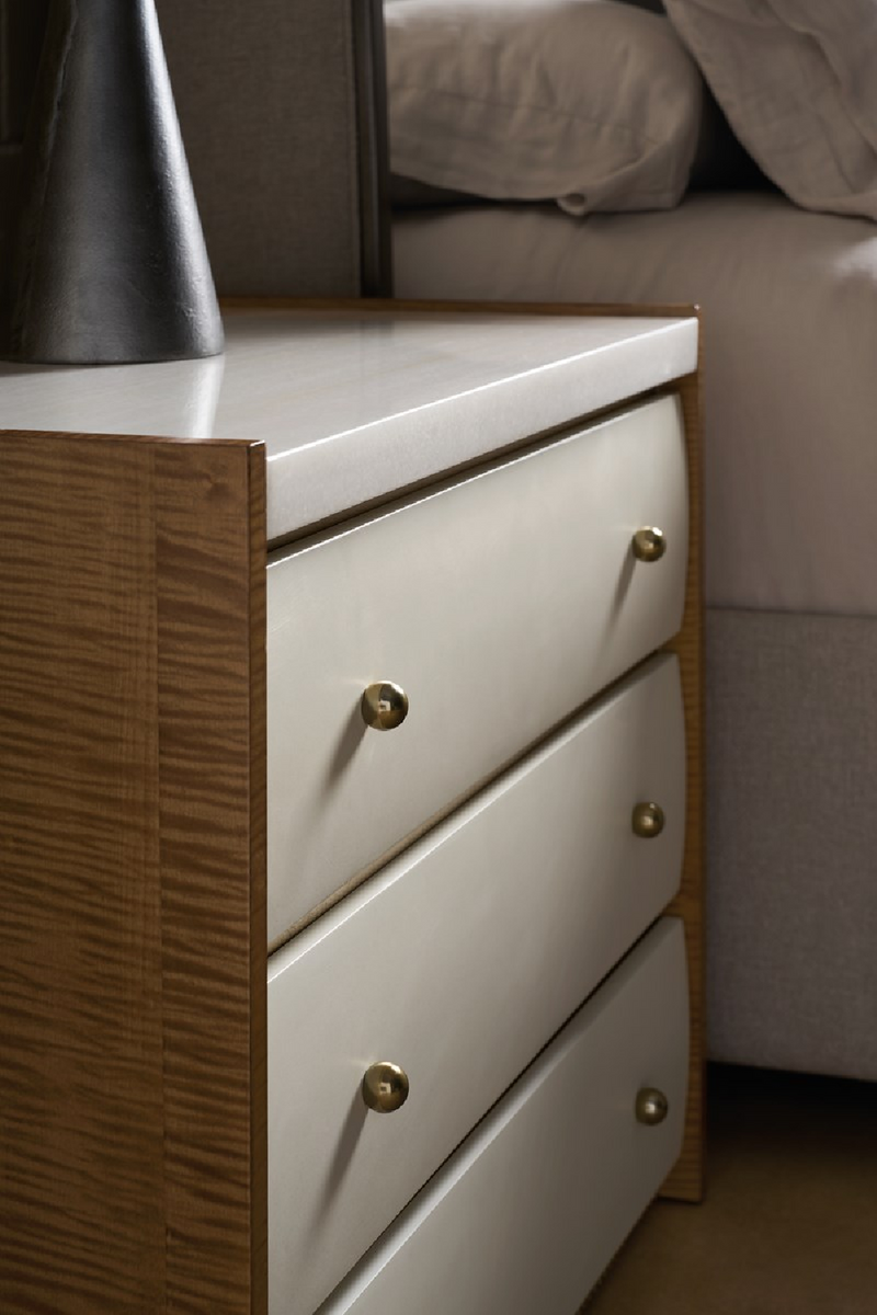 Sycamore Panel 3-Drawer Nightstand | Caracole Avignon | Oroatrade.com