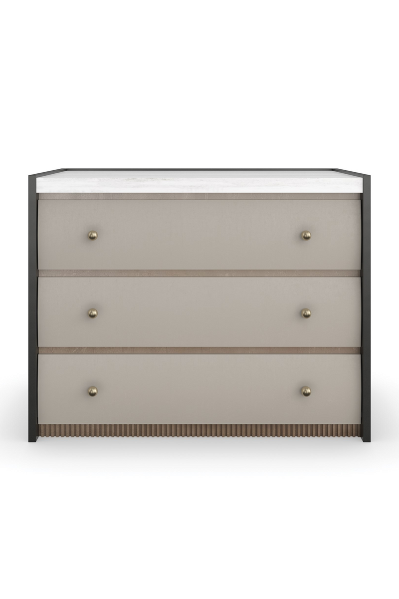 Burnished Adobe 3-Drawer Nightstand | Caracole Avignon | Oroatrade.com