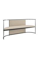 Metal Framed Wool Bench | Caracole Toulouse | Oroatrade.com