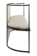 Metal Framed Wool Bench | Caracole Toulouse | Oroatrade.com