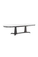 Oval Tempered Glass Dining Table | Caracole Bordeaux | Oroatrade.com