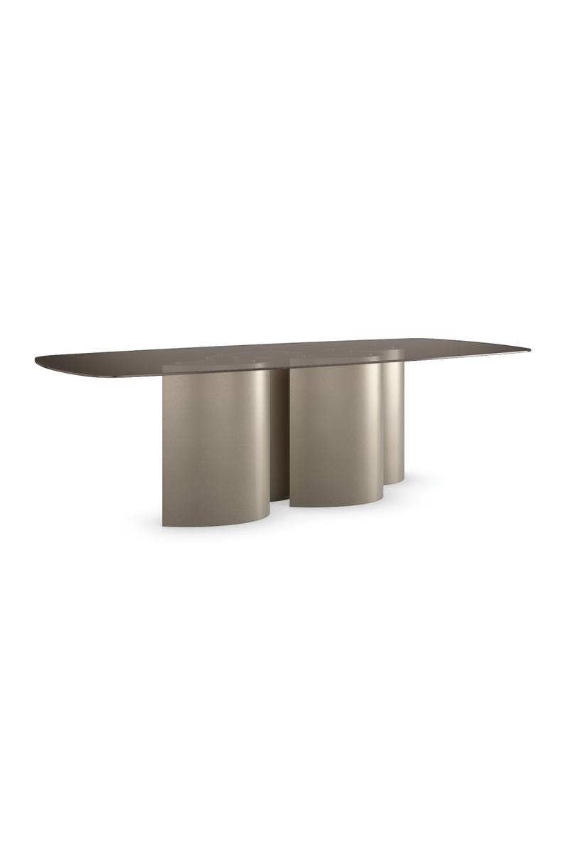 Smoked Bronze Dining Table | Caracole Aphelion | Oroatrade.com