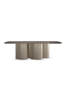 Gold 4-Column Base Dining Table | Caracole Aphelion 4 | Oroatrade.com