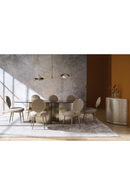Gold 4-Column Base Dining Table | Caracole Aphelion 4 | Oroatrade.com