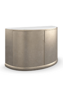 Gold Curved 2-Door Sideboard | Caracole Meridian | Oroatrade.com