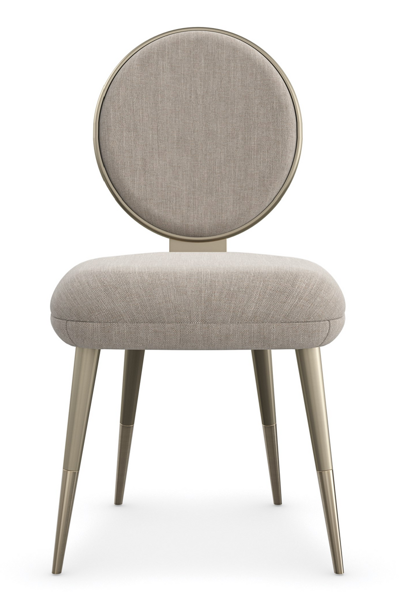 Beige Upholstered Dining Chair | Caracole Apollo | Oroatrade.com