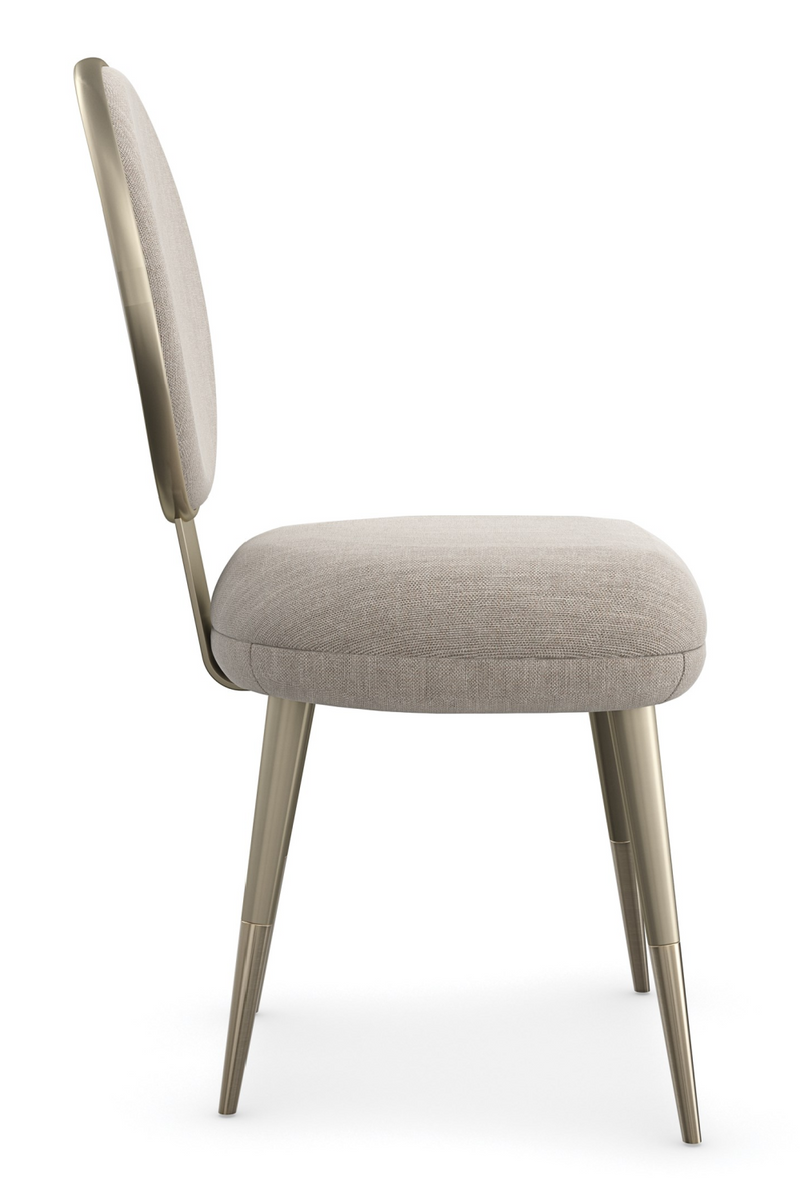 Beige Upholstered Dining Chair | Caracole Apollo | Oroatrade.com